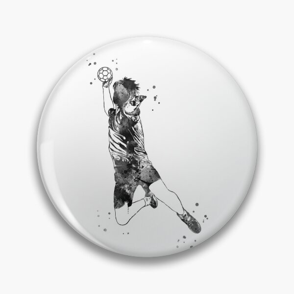 Item preview, Handball Player Boy Hits The Ball designed and sold by Rosaliartbook.