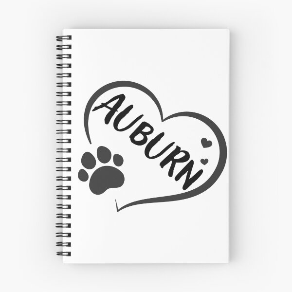 Item preview, Auburn pet dog or cat name in a heart with a paw, great gift for dog or cat owners designed and sold by OCS1337.