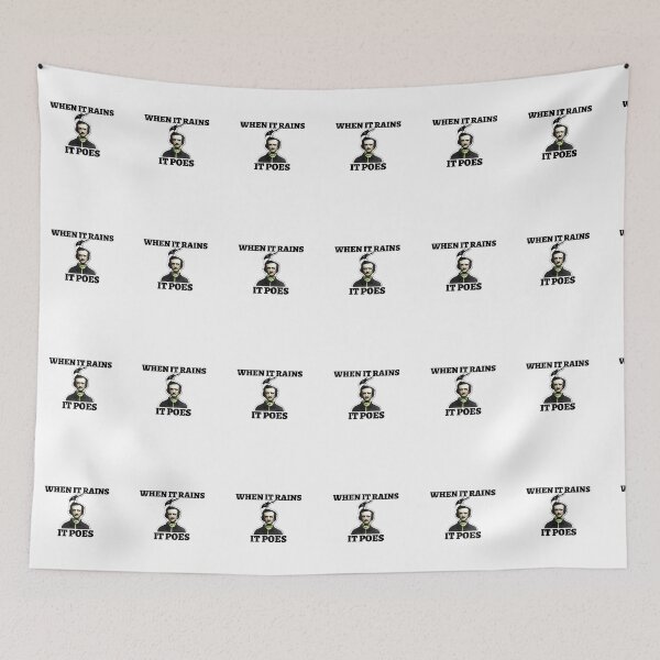Item preview, when it rains, it poes (edgar allan poe pun) designed and sold by ella-88.