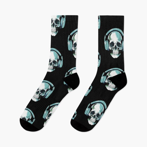 Item preview, Human skull dj music designed and sold by AngeMNunez.