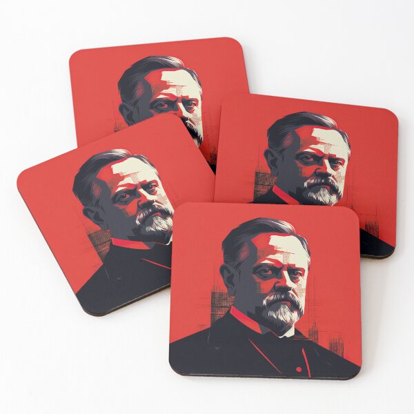 Item preview, Louis Pasteur | Red minimalism designed and sold by ComicsFactory.