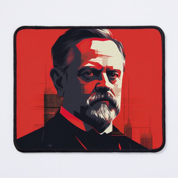 Item preview, Louis Pasteur | Red minimalism designed and sold by ComicsFactory.