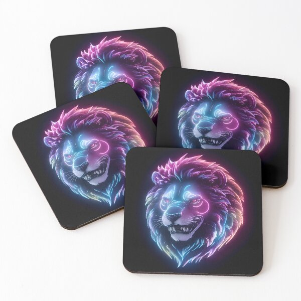 Item preview, 3d neon lion head designed and sold by Paul-Place.