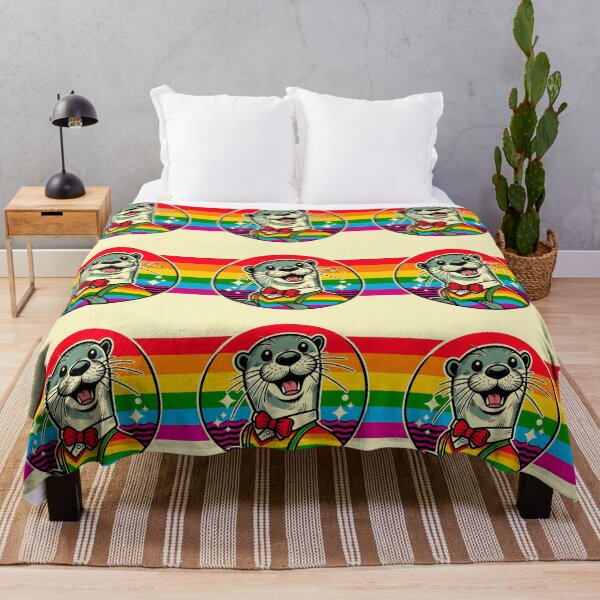 Item preview, Gay Pride Nerdy Otter designed and sold by Ghost on Toast.