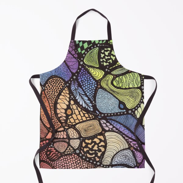 Item preview, Neurographic Rainbow Doodle Watercolor designed and sold by janannes.