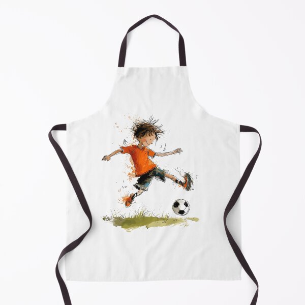 Item preview, Little Boy Playing Soccer designed and sold by Liededrom..