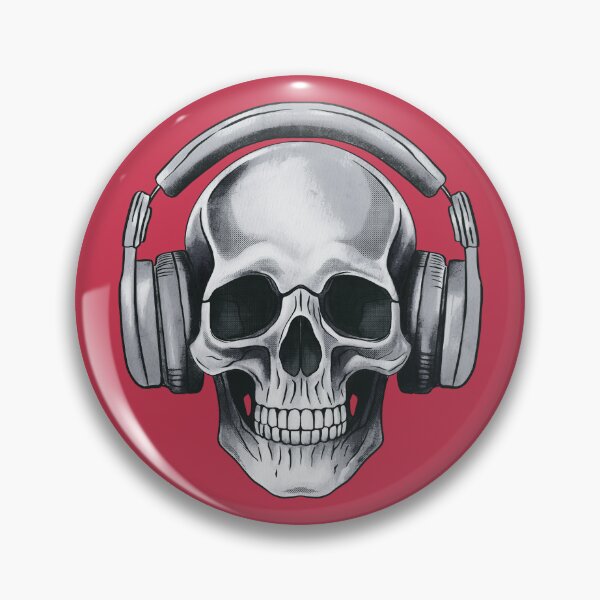 Item preview, Human skull dj music designed and sold by AngeMNunez.