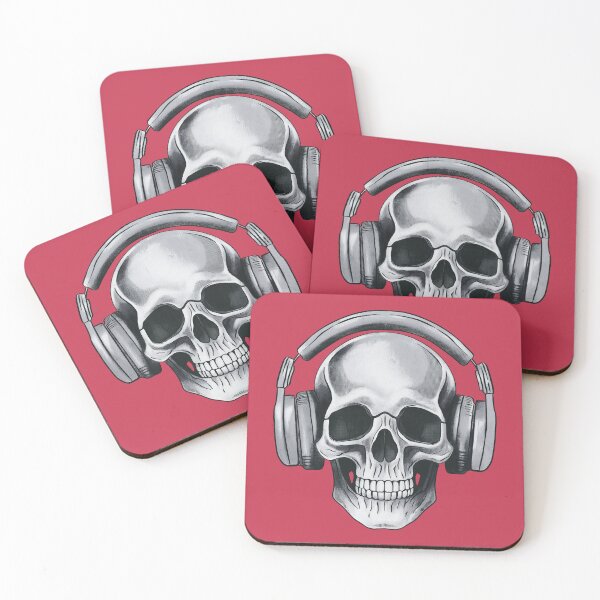Item preview, Human skull dj music designed and sold by AngeMNunez.