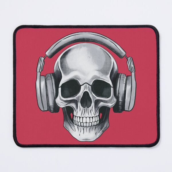 Item preview, Human skull dj music designed and sold by AngeMNunez.