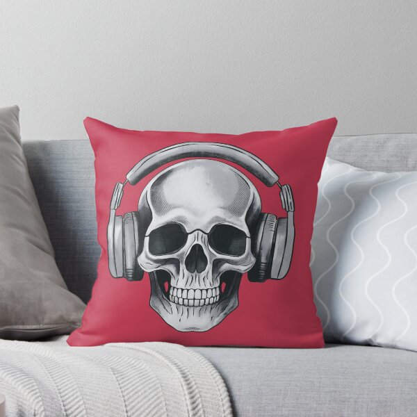 Item preview, Human skull dj music designed and sold by AngeMNunez.