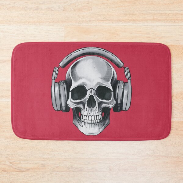 Item preview, Human skull dj music designed and sold by AngeMNunez.