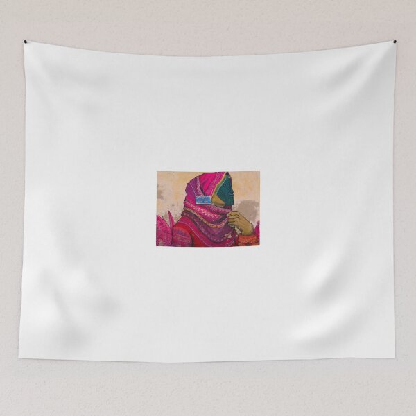 Item preview, Djerba Street Art Masked Lady designed and sold by exploramum.