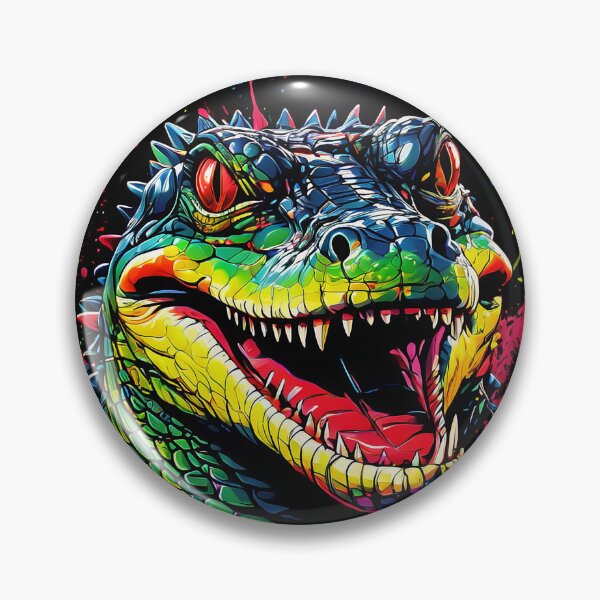 Item preview, Vibrant Alligator Pop Art Bright Animal Art designed and sold by kakarikihill.