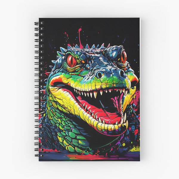 Item preview, Vibrant Alligator Pop Art Bright Animal Art designed and sold by kakarikihill.