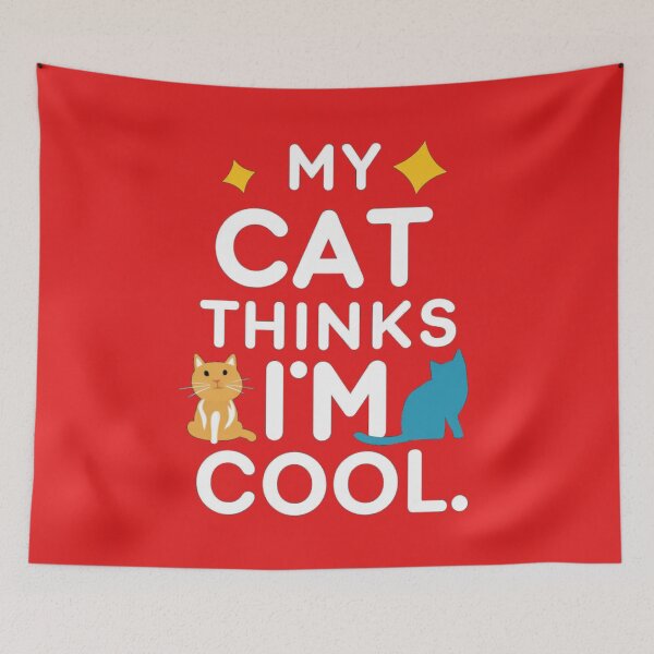 Item preview, My cat thinks I'm cool designed and sold by 123ks.