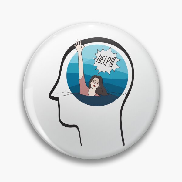Item preview, Drowning inside with thoughts and feelings and behaviours that I can't stop designed and sold by Andykinoz.