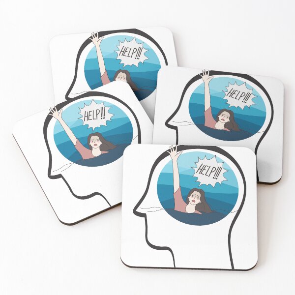 Item preview, Drowning inside with thoughts and feelings and behaviours that I can't stop designed and sold by Andykinoz.
