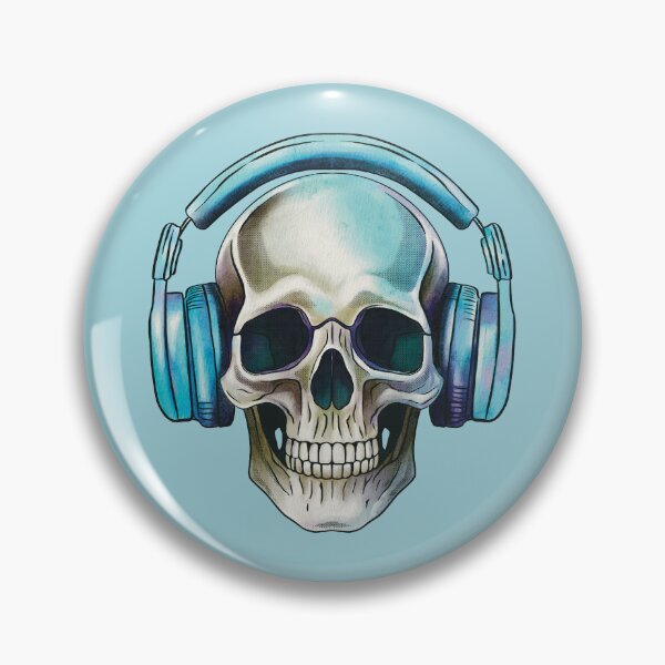 Item preview, Human skull dj music designed and sold by AngeMNunez.