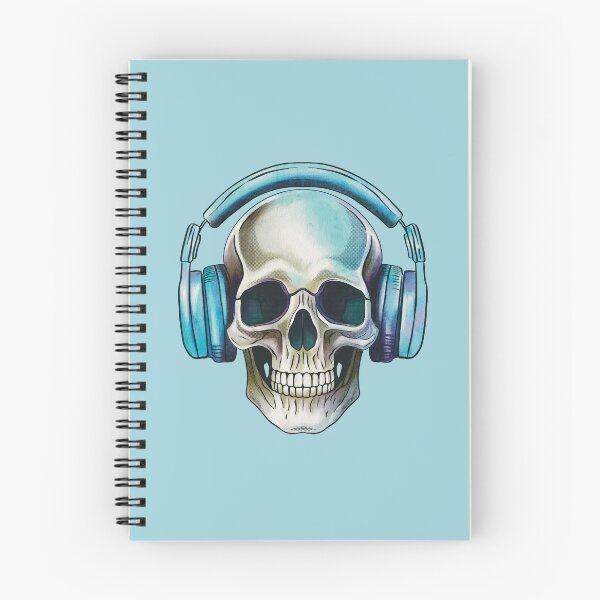 Item preview, Human skull dj music designed and sold by AngeMNunez.