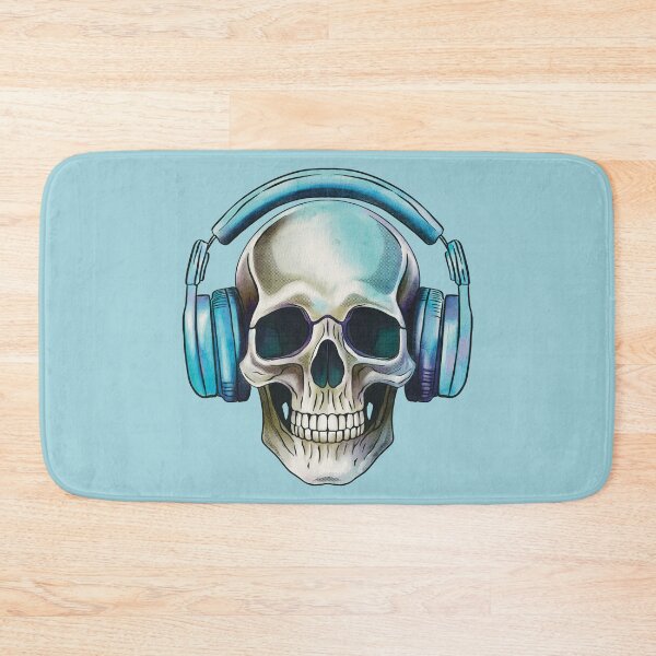 Item preview, Human skull dj music designed and sold by AngeMNunez.