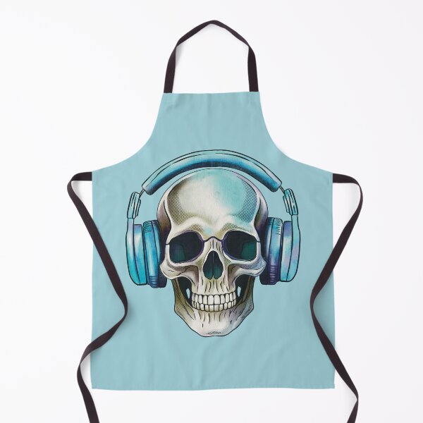 Item preview, Human skull dj music designed and sold by AngeMNunez.