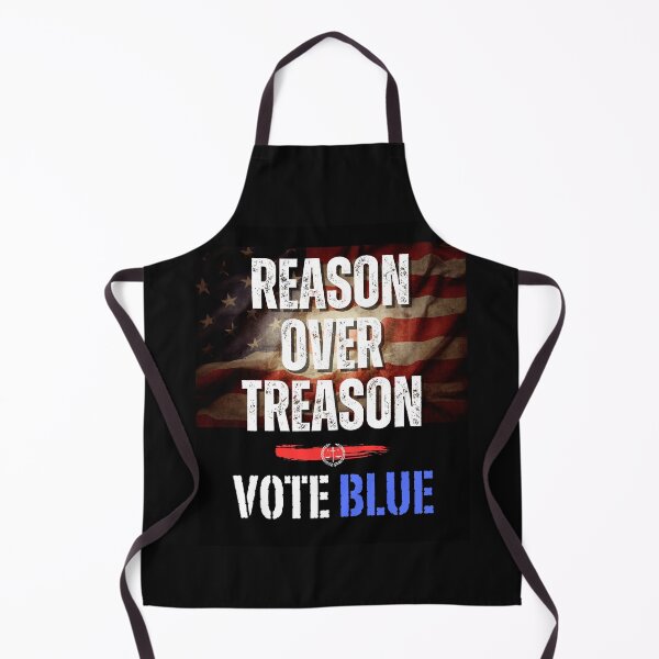 Item preview, Reason Over Treason Vote Blue Democratic Political Design designed and sold by EarthArtDesigns.