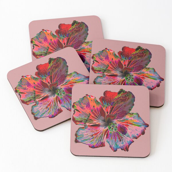 Item preview, Psychedelic Hibiscus Flower designed and sold by QueenTheBean.