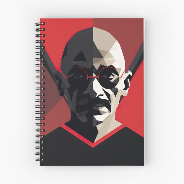 Item preview, Mahatma Gandhi | Red minimalism designed and sold by ComicsFactory.