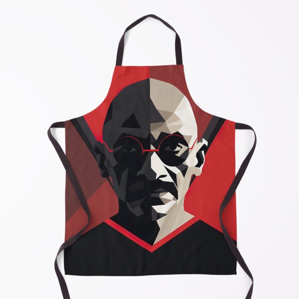 Item preview, Mahatma Gandhi | Red minimalism designed and sold by ComicsFactory.