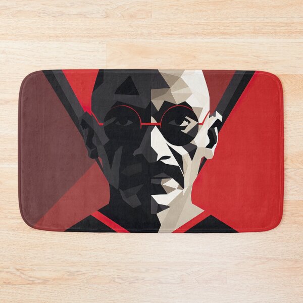 Item preview, Mahatma Gandhi | Red minimalism designed and sold by ComicsFactory.
