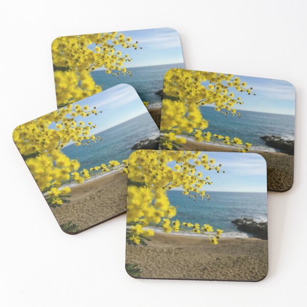 Item preview, Flowers of spring mimosa, sea Gigaro plage La Croix Valmer Cote d'Azur * BIPHOTO designed and sold by BIPHOTONEWS.