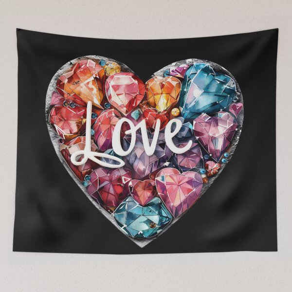 Item preview, Glistening Affection: Heart's Brilliance designed and sold by AI-Only Creations.