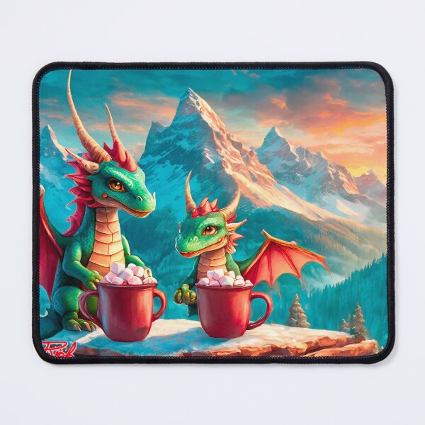 Item preview, Little Dragons Having Cocoa With Marshmellows Design by Rich AMeN Gill designed and sold by RichAMeNGill.