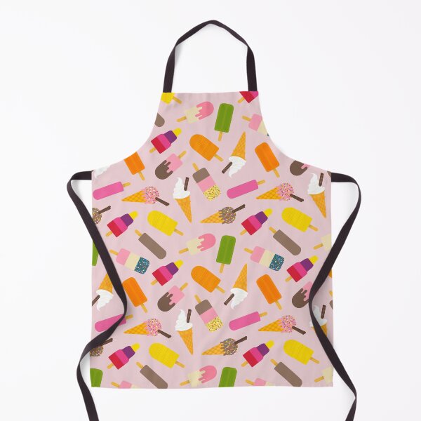 Item preview, Ice cream and lolly scatter on cotton candy pink, cute summer pattern by Cecca Designs designed and sold by Cecca-Designs.