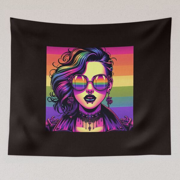 Item preview, A queer gothic gal designed and sold by seahorse crossing.