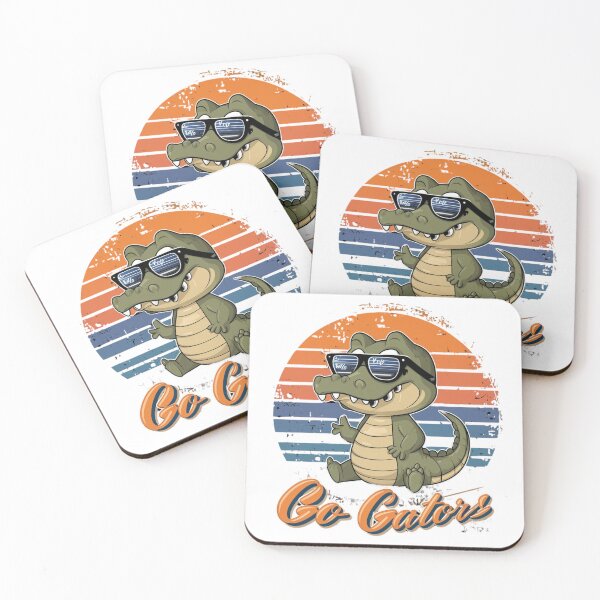 Aperçu de l'œuvre UF Baby Gator portant des lunettes Go Gator Retro créée et vendue par Anako Design.