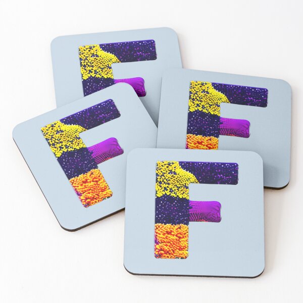 Item preview, letter F, monogram. typography collage. ABC art. gift designed and sold by Minibubb.