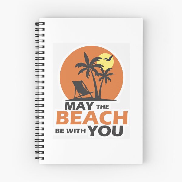 Item preview, May The Beach Be With You Notebook designed and sold by frankiefihn.