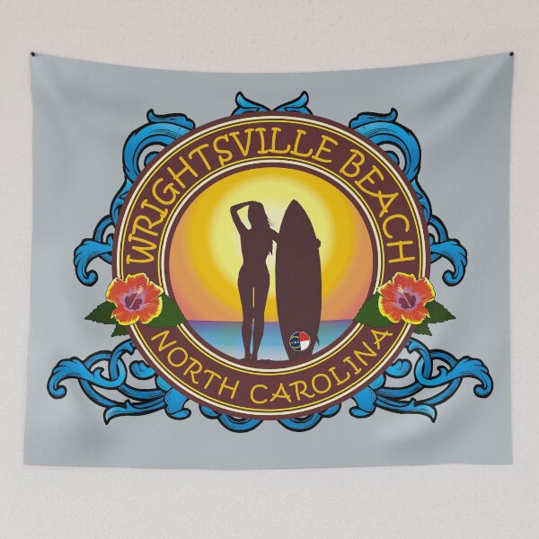Item preview, Wrightsville Beach surfer girl designed and sold by studioss76.