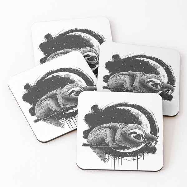 Item preview, Sloth Sleeping Night Moon designed and sold by RR-Arts.