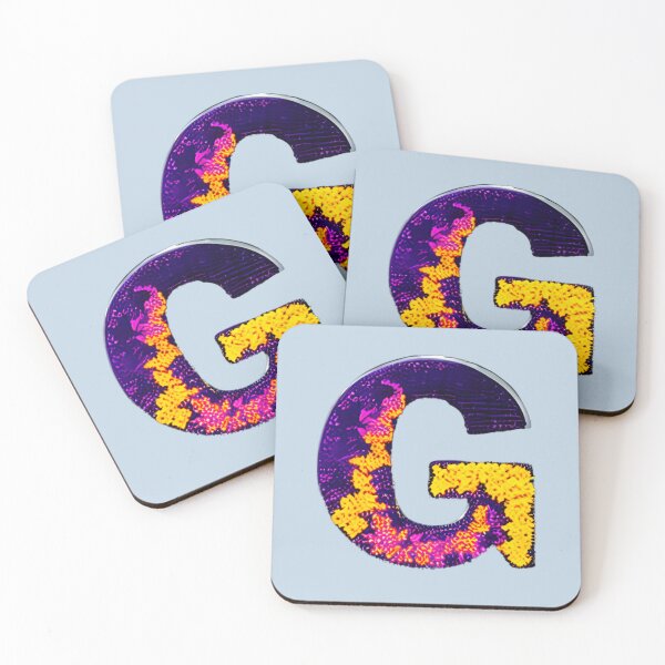 Item preview, letter G, monogram. typography collage. ABC art. gift designed and sold by Minibubb.