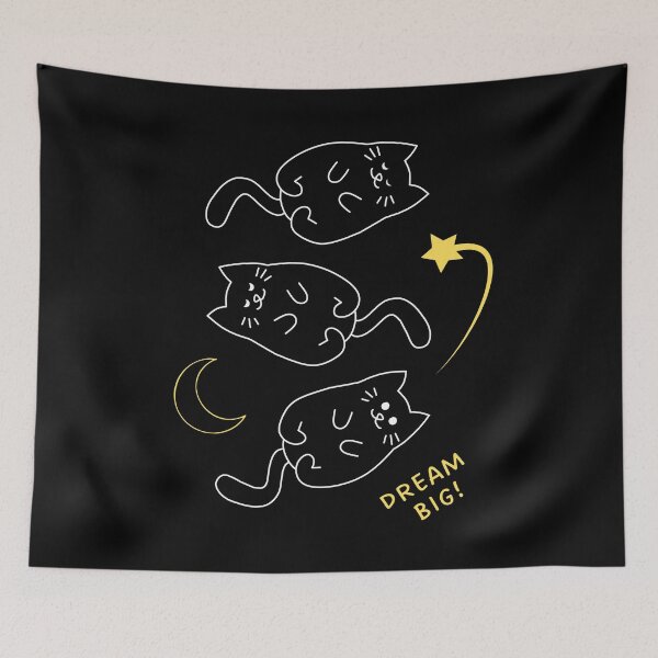 Item preview, Sleepy Cat: Dream Big! designed and sold by GoblinBoutique.