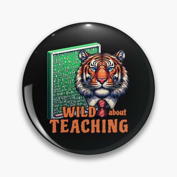Item preview, Wild About Teaching - Tiger and Mathematics designed and sold by SeledineArt.
