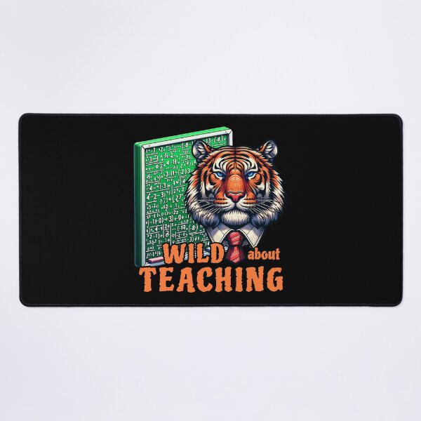 Item preview, Wild About Teaching - Tiger and Mathematics designed and sold by SeledineArt.