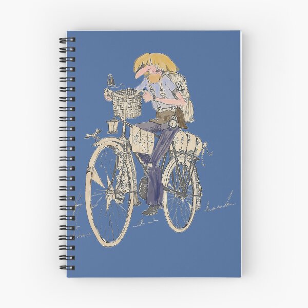 Item preview, The cyclist in blues designed and sold by CamphuijsenArt.