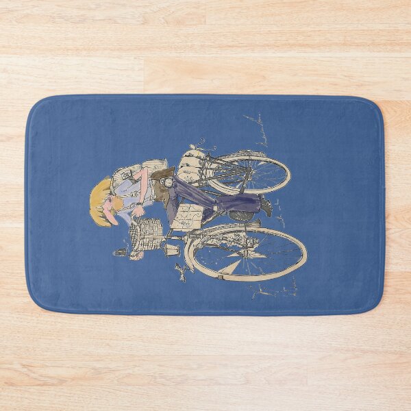 Item preview, The cyclist in blues designed and sold by CamphuijsenArt.