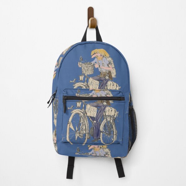 Item preview, The cyclist in blues designed and sold by CamphuijsenArt.