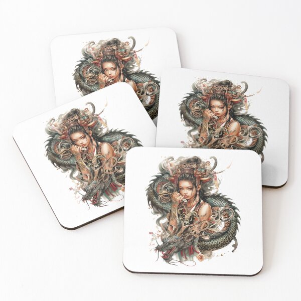 Item preview, Highly Detailed Japanese Tattoo Style Art designed and sold by Lucy Goosy Art.