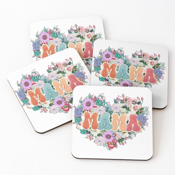 Artikelvorschau, Mama Retro Groovy Flower Love entworfen und verkauft von RachelRebel.
