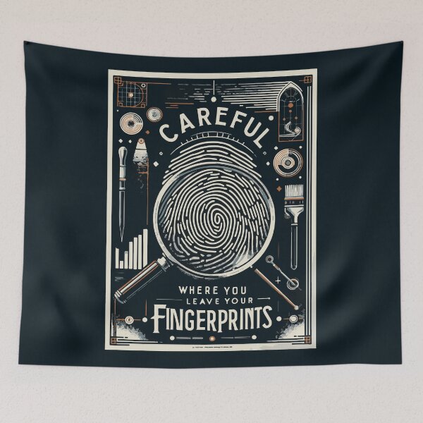 Item preview, Leave Your Finger prints designed and sold by Shrouded Unraveled.
